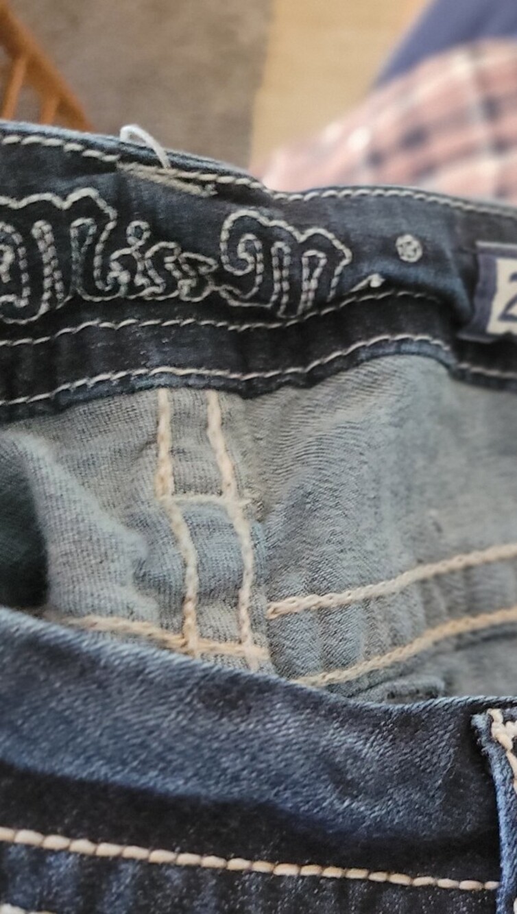 Miss Me Dark Blue Skinny Jeans with Subtle Fading - Picture 9 of 12